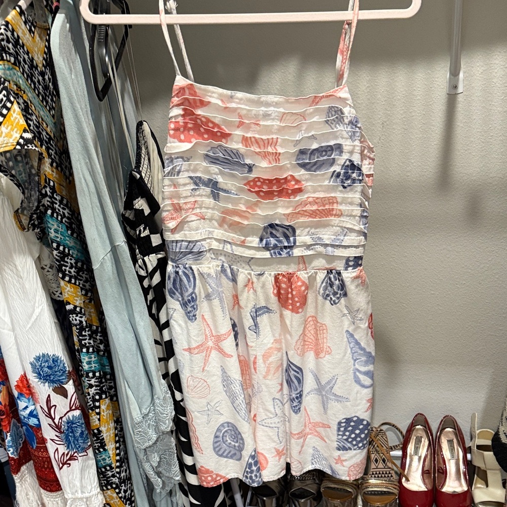 Sadie & Sage Multicolor Seashell Jumpsuit